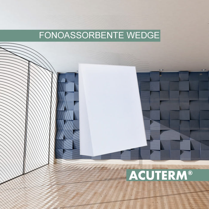 AcuTerm® WEDGE self-extinguishing sound-absorbing 2 m2 - Cioni Materie Plastiche Espanse