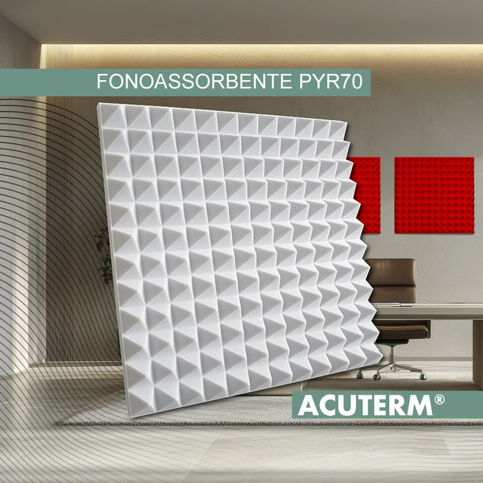 AcuTerm® PYR70 self-extinguishing sound-absorbing 3,6 m2 - Cioni Materie Plastiche Espanse