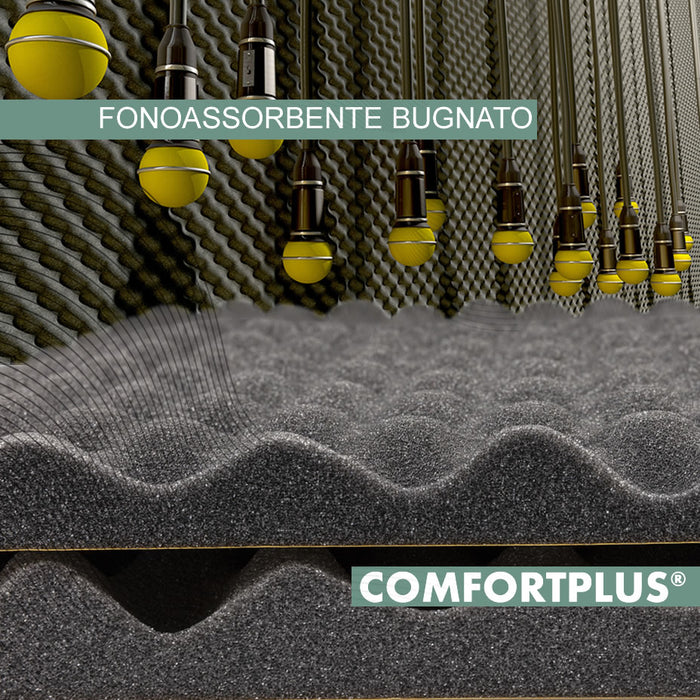ComfortPlus® 25 mm self-adhesive sound-absorbing convoluted 4 m2 - Cioni Materie Plastiche Espanse