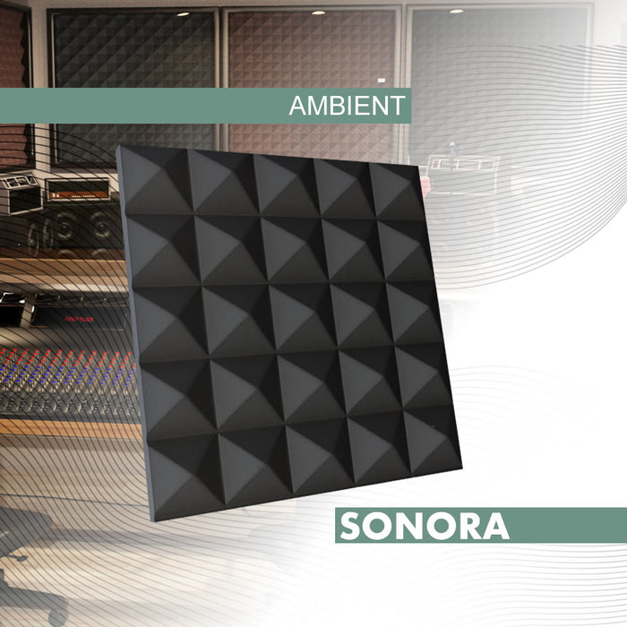 Sonora AMBIENT 12 sound absorbing panels 50x50x6 cm / 3 m2 - Cioni Materie Plastiche Espanse