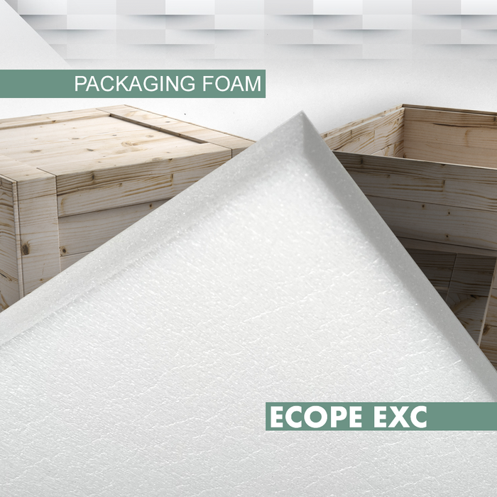 EcoPE EXC Set aus hochdichten recycelbaren Schaumstoff-Verpackungsplatten 