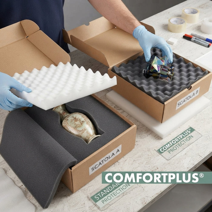 ComfortPlus® STANDARD packaging foam various formats